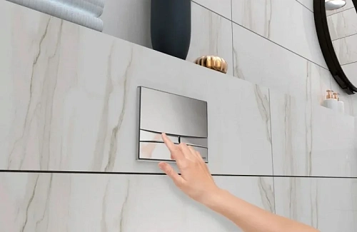 Комплект унитаза BERGES FLOE Rimless с инсталляцией NOVUM525, кнопка F3 хром глянец, сидение микроли 043223 Комплект унитаза BERGES FLOE Rimless с инсталляцией NOVUM525, кнопка F3 хром глянец, сидение микроли 043223