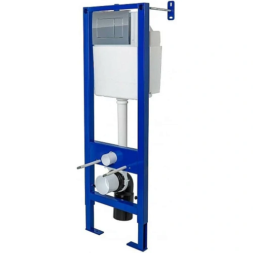 Комплект унитаза BERGES GAMMA с инсталляцией АТОМ410, кнопкой хром, с сиденьем микролифт, быстросъем 042429 Комплект унитаза BERGES GAMMA с инсталляцией АТОМ410, кнопкой хром, с сиденьем микролифт, быстросъем 042429