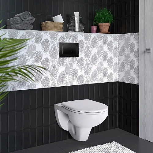 Комплект унитаза BERGES GAMMA с инсталляцией АТОМ410, кнопкой черной SoftTouch, с сиденьем микролифт 042431 Комплект унитаза BERGES GAMMA с инсталляцией АТОМ410, кнопкой черной SoftTouch, с сиденьем микролифт 042431