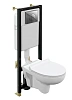 Комплект унитаза Cersanit NATURE (A64232) инсталляции BLACK и клавиши смыва LEON пластик хром 64232 Комплект унитаза Cersanit NATURE (A64232) инсталляции BLACK и клавиши смыва LEON пластик хром 64232