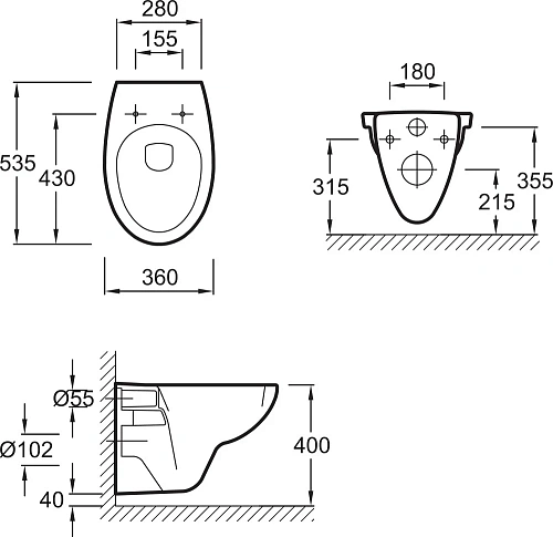 Комплект унитаза Jacob Delafon Patio E21734RU-00 с инсталляцией и кнопкой смыва Комплект унитаза Jacob Delafon Patio E21734RU-00 с инсталляцией и кнопкой смыва