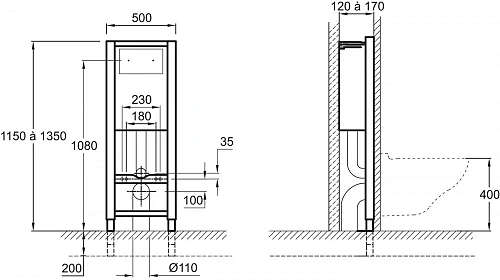 Комплект унитаза Jacob Delafon Vox E21744RU-00 безободковый с инсталляцией и кнопкой смыва Комплект унитаза Jacob Delafon Vox E21744RU-00 безободковый с инсталляцией и кнопкой смыва