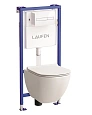 Комплект унитаза Laufen Basal VPACK 6.2071.2.000.000.3 с инсталляцией, клавишей смыва и сиденьем Комплект унитаза Laufen Basal VPACK 6.2071.2.000.000.3 с инсталляцией, клавишей смыва и сиденьем