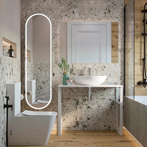 Консоль с раковиной DIWO Элиста 100 белый мрамор, Moduo 55 Leaf 555460 Консоль с раковиной DIWO Элиста 100 белый мрамор, Moduo 55 Leaf 555460