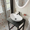 Консоль с раковиной DIWO Элиста 60 чёрный мрамор, Moduo 55 Leaf 554814 Консоль с раковиной DIWO Элиста 60 чёрный мрамор, Moduo 55 Leaf 554814