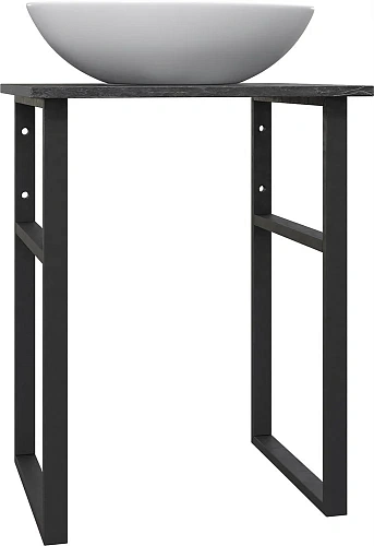 Консоль с раковиной DIWO Элиста 60 чёрный мрамор, Moduo 55 Leaf 554814 Консоль с раковиной DIWO Элиста 60 чёрный мрамор, Moduo 55 Leaf 554814