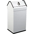 Контейнер для мусора NOFER 14118.2.W металлический из окрашенной оцинкованной стали, 41 л, Белый Контейнер для мусора NOFER 14118.2.W металлический из окрашенной оцинкованной стали, 41 л, Белый