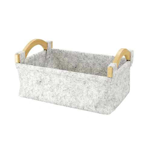 Корзина для белья WasserKRAFT Aula WB-110-L серый Корзина для белья WasserKRAFT Aula WB-110-L серый