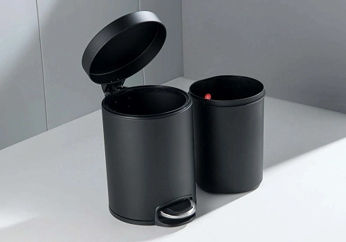 Корзина для мусора Aquatek AQ4991MB черный матовый Корзина для мусора Aquatek AQ4991MB черный матовый