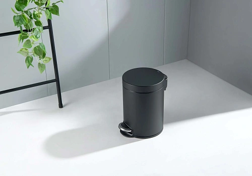 Корзина для мусора Aquatek AQ4991MB черный матовый Корзина для мусора Aquatek AQ4991MB черный матовый