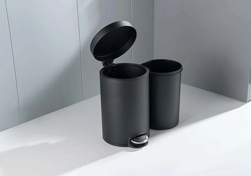 Корзина для мусора Aquatek AQ4992MB черный матовый Корзина для мусора Aquatek AQ4992MB черный матовый