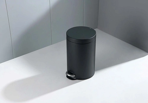 Корзина для мусора Aquatek AQ4992MB черный матовый Корзина для мусора Aquatek AQ4992MB черный матовый