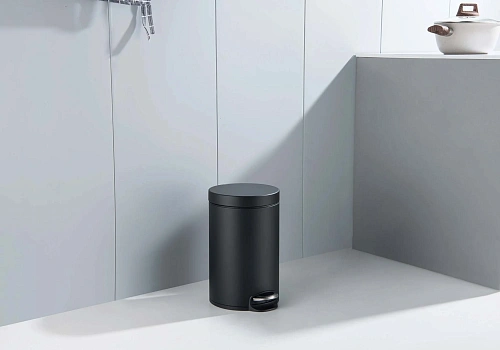 Корзина для мусора Aquatek AQ4992MB черный матовый Корзина для мусора Aquatek AQ4992MB черный матовый