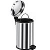 Корзина для мусора BERGES для мусора с педалью 12 л, хром 121004 Корзина для мусора BERGES для мусора с педалью 12 л, хром 121004