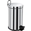 Корзина для мусора BERGES для мусора с педалью 12 л, хром 121004 Корзина для мусора BERGES для мусора с педалью 12 л, хром 121004