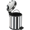 Корзина для мусора BERGES для мусора с педалью 5 л, хром 121002 Корзина для мусора BERGES для мусора с педалью 5 л, хром 121002