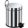 Корзина для мусора BERGES для мусора с педалью 5 л, хром 121002 Корзина для мусора BERGES для мусора с педалью 5 л, хром 121002