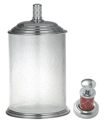 Корзина для мусора Boheme MURANO 10914-R-CR CHROME стекло (рубиновое) Корзина для мусора Boheme MURANO 10914-R-CR CHROME стекло (рубиновое)