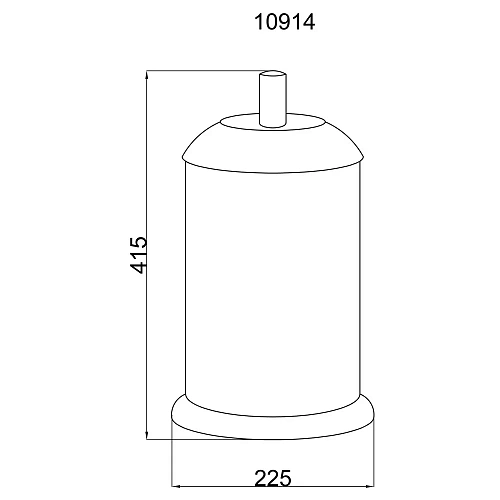 Корзина для мусора Boheme MURANO 10914-V-CR CHROME стекло (фиолетовое) Корзина для мусора Boheme MURANO 10914-V-CR CHROME стекло (фиолетовое)