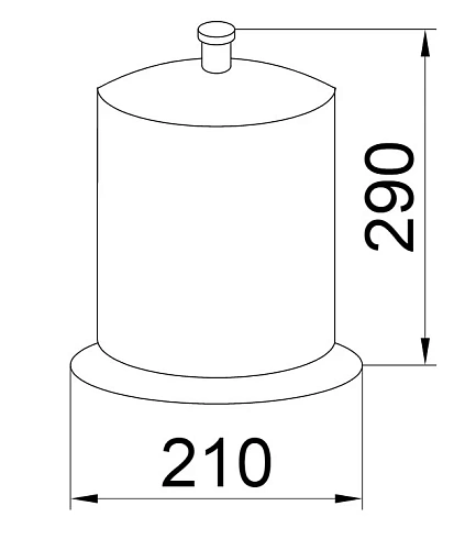 Корзина для мусора Boheme Puro 10708 Корзина для мусора Boheme Puro 10708