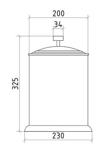 Корзина для мусора Boheme Royal Cristal 10934-CR стекло Корзина для мусора Boheme Royal Cristal 10934-CR стекло