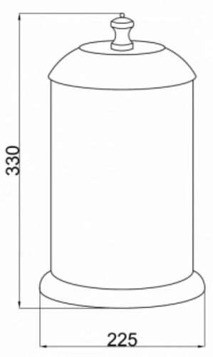 Корзина для мусора Boheme VOGUE 10188 хром Корзина для мусора Boheme VOGUE 10188 хром