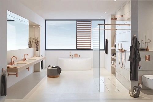 Кронштейн верхнего душа GROHE Rainshower Grandera 285 мм, теплый закат глянец (27986DA0) Кронштейн верхнего душа GROHE Rainshower Grandera 285 мм, теплый закат глянец (27986DA0)