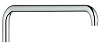 Кронштейн верхнего душа GROHE Rainshower для душевой системы с коротким ниппелем 390 мм, хром (14047 14047000