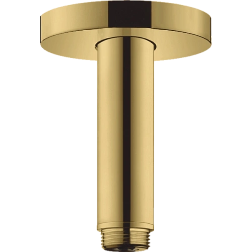 Кронштейн верхнего душа Hansgrohe S, 100 мм. 27393990, полированное золото Кронштейн верхнего душа Hansgrohe S, 100 мм. 27393990, полированное золото