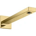 Кронштейн верхнего душа Hansgrohe Square 38,9 см. 27694990, полированное золото Кронштейн верхнего душа Hansgrohe Square 38,9 см. 27694990, полированное золото