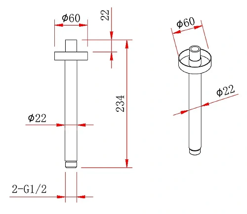 Кронштейн верхнего душа VENTAS R BLACK потолочный, 20 см, черный матовый 074014 Кронштейн верхнего душа VENTAS R BLACK потолочный, 20 см, черный матовый 074014