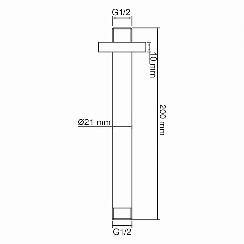 Кронштейн верхнего душа WasserKRAFT A234 золото Кронштейн верхнего душа WasserKRAFT A234 золото