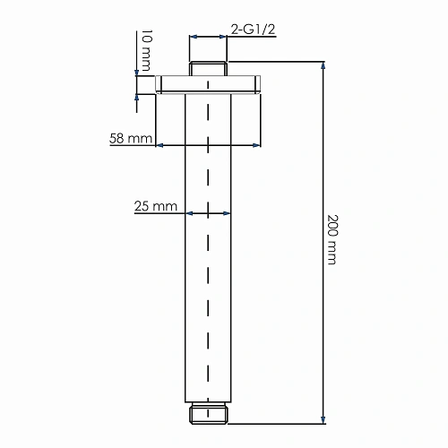 Кронштейн верхнего душа WasserKRAFT A235 золото Кронштейн верхнего душа WasserKRAFT A235 золото