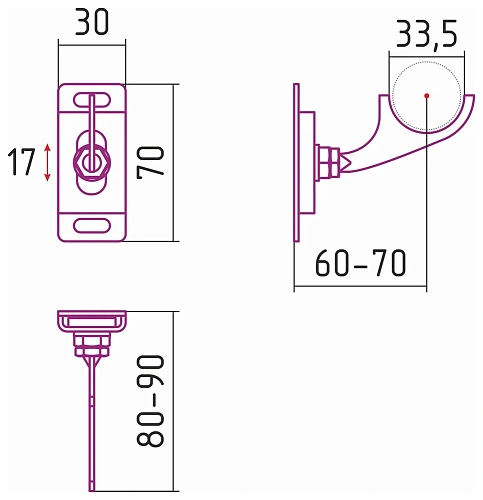 Кронштейн Сунержа регулируемый для ДР ЭСТЕТ 00-1514-1675 Без покрытия Кронштейн Сунержа регулируемый для ДР ЭСТЕТ 00-1514-1675 Без покрытия