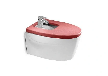 Крышка для биде Roca Khroma 806652F3T , микролифт Крышка для биде Roca Khroma 806652F3T , микролифт