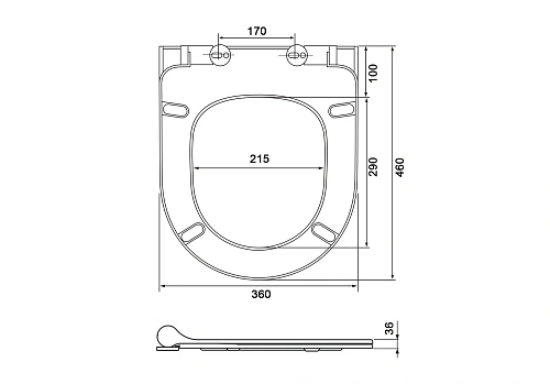 Крышка-сиденье Aquatek ЕВРОПА/ ВЕГА AQ0105-MW белый матовый Крышка-сиденье Aquatek ЕВРОПА/ ВЕГА AQ0105-MW белый матовый