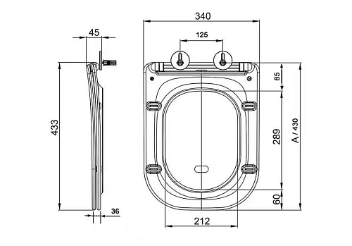 Крышка-сиденье Aquatek ЛУГАНО AQ0202-00 белый Крышка-сиденье Aquatek ЛУГАНО AQ0202-00 белый