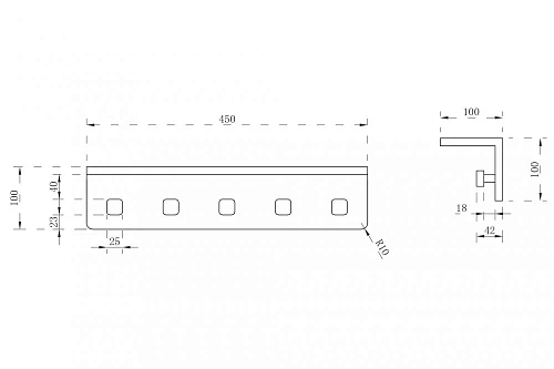 Крючок ABBER Stein AS1651MB черная матовая Крючок ABBER Stein AS1651MB черная матовая