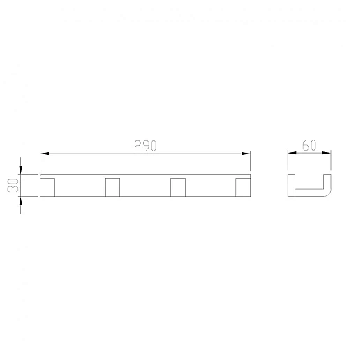 Крючок ABBER Westen AA1751G золото матовое Крючок ABBER Westen AA1751G золото матовое