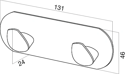 Крючок AM.PM Inspire A5035664 двойной Крючок AM.PM Inspire A5035664 двойной