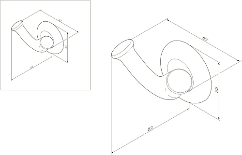 Крючок AM.PM Like A8035600 Крючок AM.PM Like A8035600