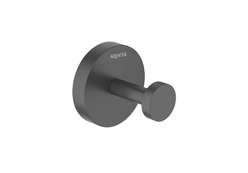 Крючок Aquatek БЕТТА AQ4601MB черный матовый Крючок Aquatek БЕТТА AQ4601MB черный матовый