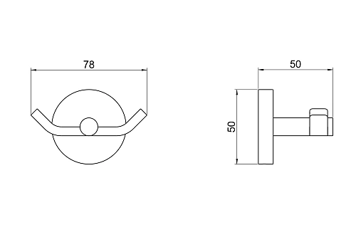 Крючок Aquatek БЕТТА AQ4602MB черный матовый Крючок Aquatek БЕТТА AQ4602MB черный матовый