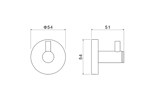 Крючок Aquatek ЕВРОПА AQ4101CR хром Крючок Aquatek ЕВРОПА AQ4101CR хром