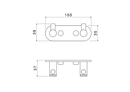 Крючок Aquatek ЕВРОПА AQ4102CR хром Крючок Aquatek ЕВРОПА AQ4102CR хром