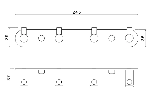 Крючок Aquatek ЕВРОПА AQ4123CR хром Крючок Aquatek ЕВРОПА AQ4123CR хром
