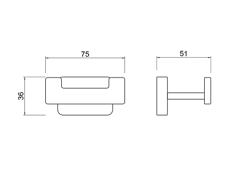 Крючок Aquatek ЛИБРА AQ4302MB черный матовый Крючок Aquatek ЛИБРА AQ4302MB черный матовый