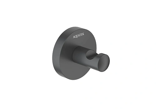 Крючок Aquatek ОБЕРОН AQ4201MB черный матовый Крючок Aquatek ОБЕРОН AQ4201MB черный матовый