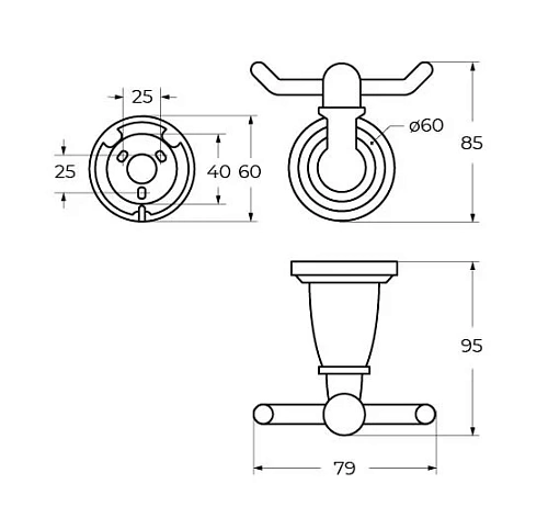 Крючок ART&MAX BIANCHI AM-E-2601-Cr хром Крючок ART&MAX BIANCHI AM-E-2601-Cr хром