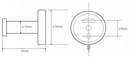 Крючок Bemeta OMEGA 104106062 Крючок Bemeta OMEGA 104106062